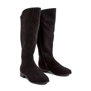 Lane Bryant Dream Cloud Studded Tall Boots Black Size 7 NWT